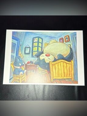 Pokemon x Van Gogh Museum - SNORLAX Postcard Museum Exclusive 2023 brand new